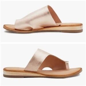 Coconuts by Matisse Whitney Rose Gold Leather sandals